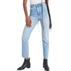 ROLLA’S Duster High Rise Slim Straight Jeans In Old Stone Size 26,32